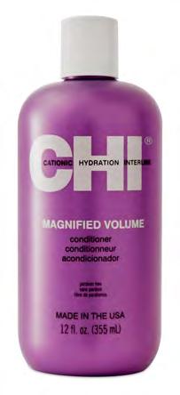 Ideal for fine hair Rich proteins boost volume and body in each strand of hair Builds strength and resilience 2 oz/chi5601 12 oz/chi5600 32 oz /CHI5602 Detangles and conditions hair while building