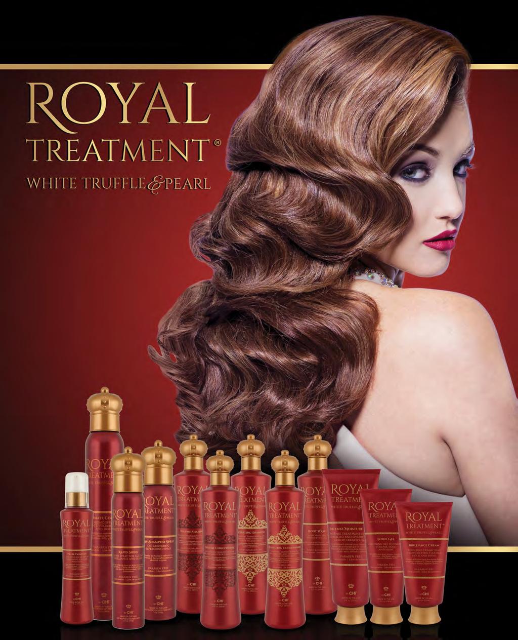 Royal Treatment features the exceptional benefits of White Truffle and Pearl, and contains Vitamin B, amino acids, proteins, and moisturizers.