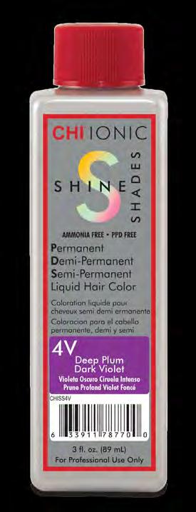 BENEFITS & FEATURES: Liquid Formula Same CHI Ionic Permanent Shine Cream Color payoff in liquid consistency Versatile