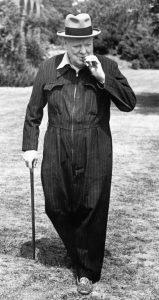 The Siren Suit The siren suit was a one-piece outfit invented and popularized during World War II by British Prime Minister Winston Churchill.
