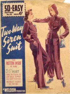 Siren suit advertisement for women[/caption] Just like Winston Churchill's custom tailored siren suits from Turnbull & Asser, there was a market for fashionable siren suits designed for women.
