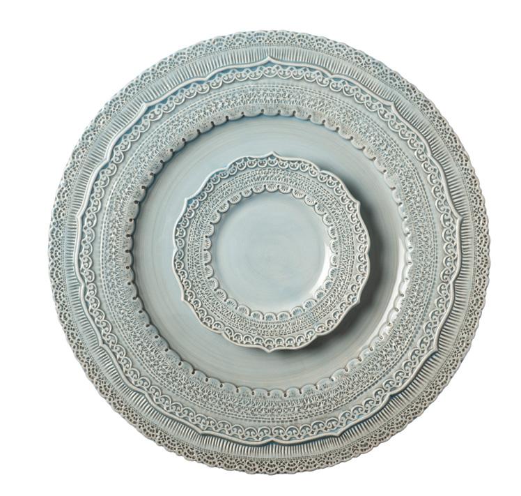 VENICE LIGHT BLUE Material: Ceramic Colours: Light Blue Features: Ceramic dinnerware with