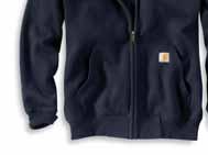 SWEATSHIRTS Rain Defender Rutland Thermal-Lined Hooded Zip-Front Sweatshirt 100632 ORIGINAL FIT 12-ounce, 50% cotton/50% polyester blend with Rain Defender durable waterrepellent finish 100%
