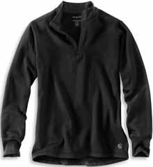 BASE LAYER Base Force Extremes Super-Cold Weather Quarter-Zip 102351 8-ounce, 60% polyester/33% Cocona 37.5 polyester/7% spandex FastDry with 37.