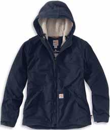 35 8.5-ounce, FR Quick Duck : 88% cotton/12% nylon with Rain Defender durable water repellent 20% lighter but just as warm as heavier outerwear Sherpa lining in body Insulated with 150g 3M Thinsulate