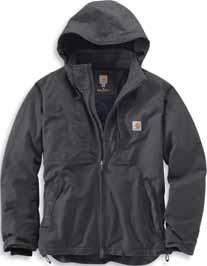 OUTERWEAR Quick Duck Sawtooth Parka 102728 10-ounce, 60% cotton/40% polyester canvas with Storm Defender waterproof-breathable membrane and Rain Defender durable water repellent Fully-taped