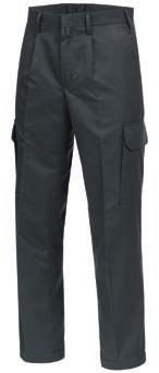 FLAMMGARD 2 TROUSERS Single-coloured waistband with hook fastening 2 pleats at the front, 4 darts at the back covered zip fastener 2 wing pockets 1 recessed back pocket with flap and zip 2 bellow