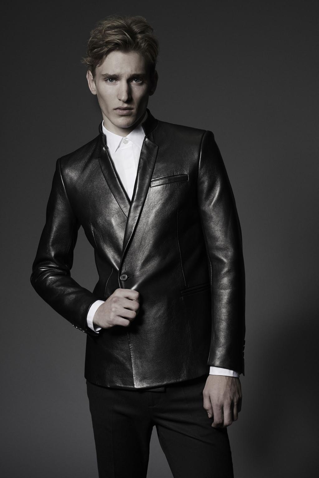 LOOK 5 Contemporary Jacket Double Breasted 100% Goatskin