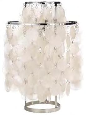 EU: 20025555011001 780 FUN 2TM Ø27 cm / H: 43 cm Table lamp with mother of pearl discs on two