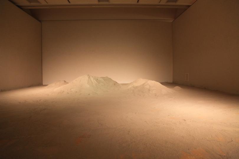 Dustscape made of 2 tons of stone dust from the