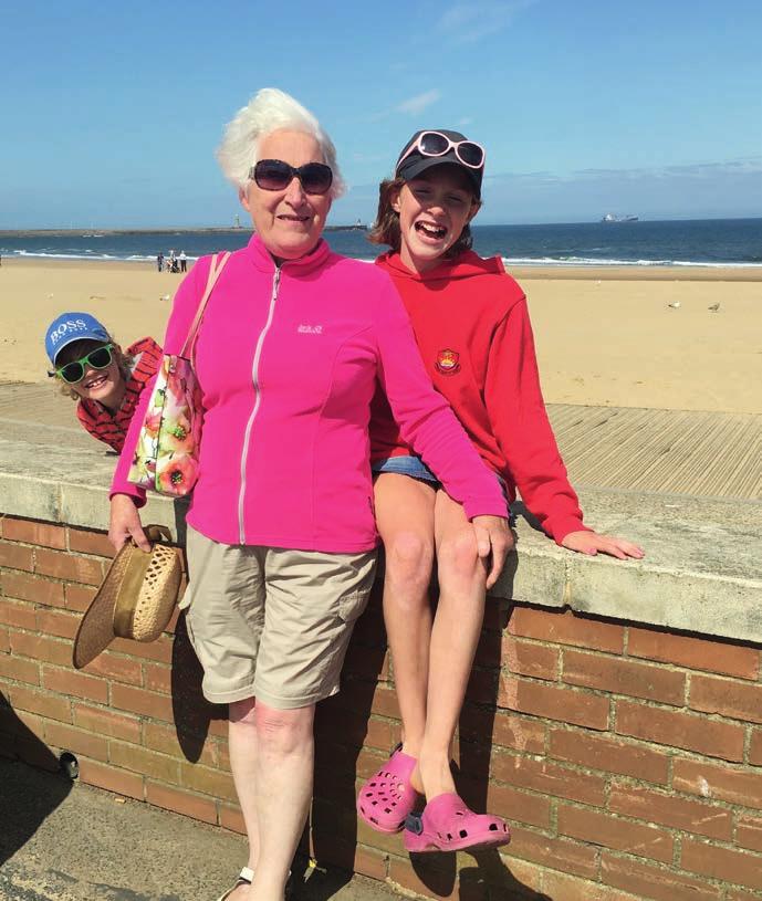 Lucy Lucy, Alexander and Granny at the seaside 11-year-old Lucy first spotted white patches on her knees last year when she grew tanned on a summer holiday by the beach. It was vitiligo.