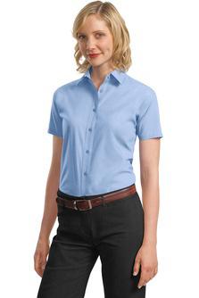 Short Sleeve Poplin Dress Shirts A smart choice for the workplace and your budget. Our poplin shirt can take daily wear and tear and remain looking great, thanks to an easy care blend.