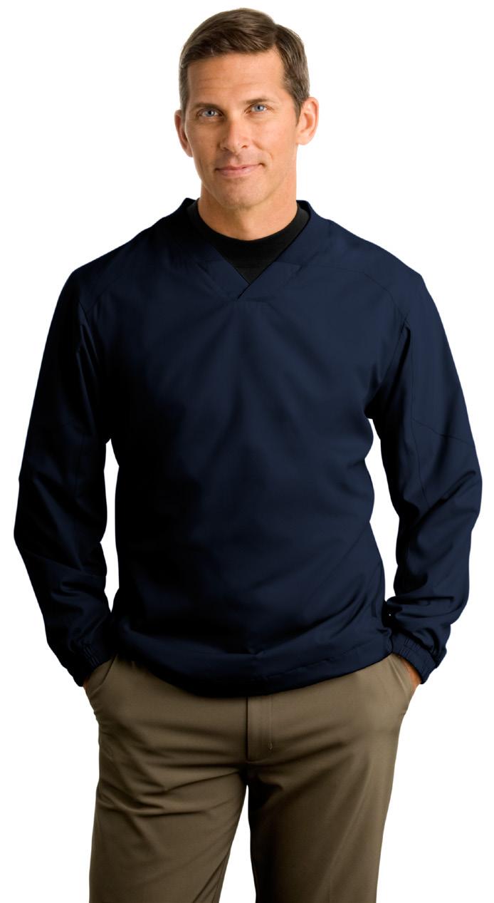 Pullover Windshirt On or off the course, this soft wind shirt is a winner.