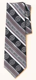 118 Russell-Hampton Company APPAREL A. RWSTIE35 Woven Silk Necktie Necktie, Woven Silk Black/Khaki/White Stripe. Unit Price $33.