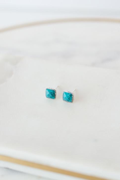 Earrings with Cubic Stones, Cubic