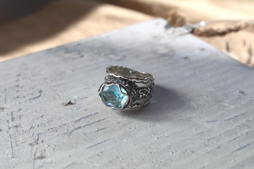 Silver and Blue Topaz