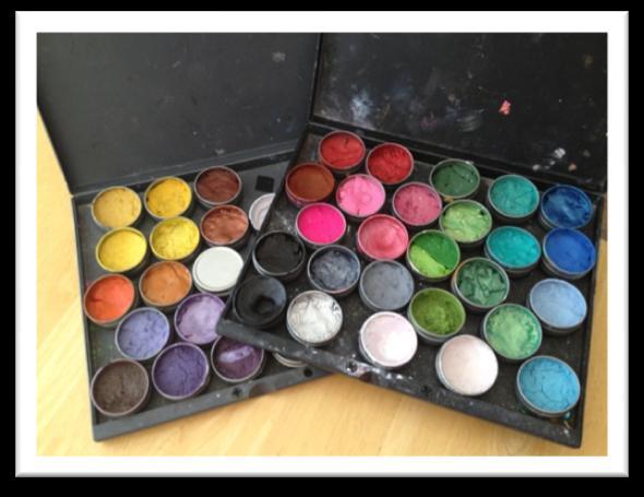 If you have seen Dutch's paints you know that he uses small tins to put his paint in, so that more colors can fit in one case.