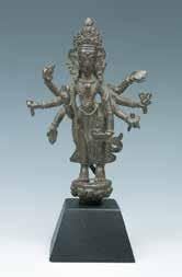 56 A NEPAL AMOGHAPASA BUDDHA 尼泊尔不空羂索观音 The Buddha depicted as a standing figure, with