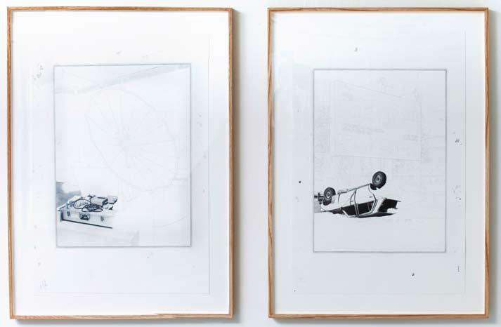 MATT SIEGLE Phone 2012 Graphite on paper 19 x 15 inches, framed Car 2013 Graphite on paper 19 x 15 inches, framed Matt Siegle is a Los Angeles based mixed-media artist.
