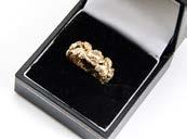 6g, ring size L 3600-4000 293. A collection of gold, including two 22ct gold wedding bands, 3.