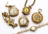 A late 19th Century continental 18ct gold cased lady s open faced pocket watch 50-100 391.