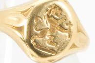 A vintage Middle Eastern gold and three stone ring, marked 585, with three clear stones, possibly CZs, 2.6g 50-80 104.