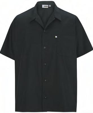 1302 Unisex Snap-Front Shirt White Black $14. 70 $17.