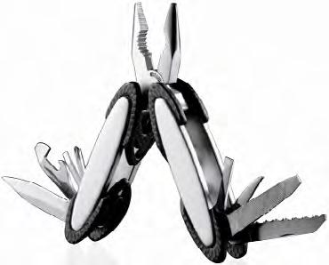 2540 - Multi Tool EV1006 - Haiduk 13-Function Pocket Knife Stainless steel multi tool which has