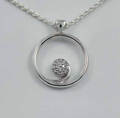 21mm W $300 (P89cz Sterling silver with chain Cubic Zirconia) $685 (P89Y9cz