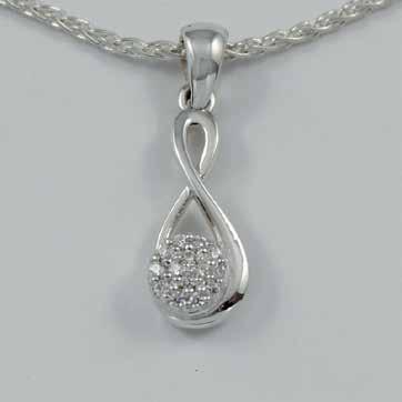 $295(P94cz Sterling silver with chain Cubic Zirconia) $525 (P94Y9cz 9ct yellow