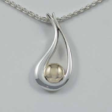 $295 (9ct yellow gold and sterling silver with chain) P99cz/ P99Y9cz/