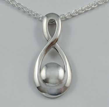 with sterling silver chain)