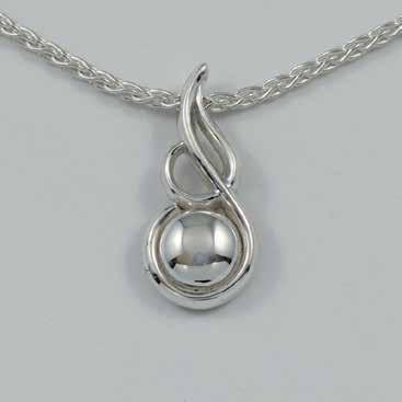 sterling silver chain Cubic Zirconia) $1,255 (P84Y9D 9ct yellow gold with sterling