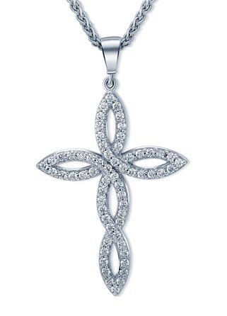 R 3 500* Stock Code: 174221 9ct white gold pendant with a tube set