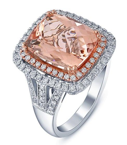 Bespoke Gifts R 46 950 Stock Code: 174210 This beautiful two tone rose and white gold double halo