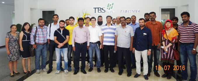 Visit to TBS Group Technical Centre in Vietnam The CLE delegation led by Shri Javed Iqbal, COA member visited TBS Group R&D Centre on 16th July 2016 in Binh Duong Province, Vietnam The TBS Group has