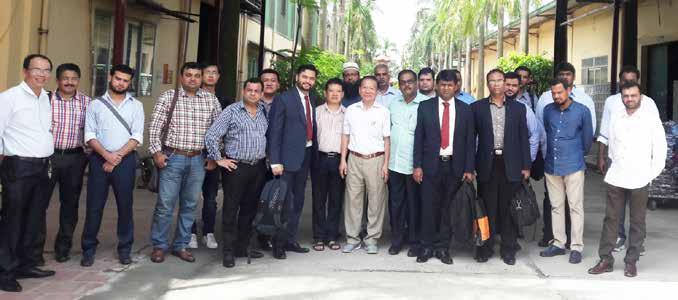The delegates at the factory of Mr. Dinh Quang Bao, Vice Chairman, LEFASO Later, the Indian delegation visited Ministry of Industry & Trade, Govt.