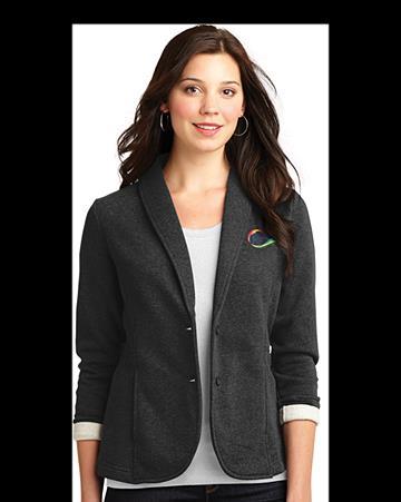 Port Authority Ladies Fleece Blazer Dress it up or down: our versatile fleece blazer looks polished with a woven shirt or more casual when paired with a tee.