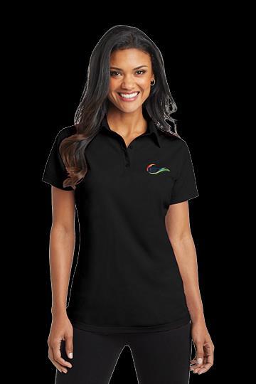 Port Authority Ladies Dimension Polo This sleek polo fuses the comfort of a