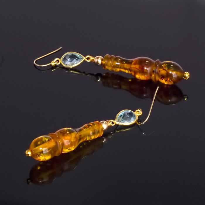 ONYX 1909/438 earrings WITH Lapis