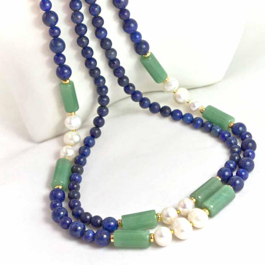 Sardonyx Art Deco style necklace with