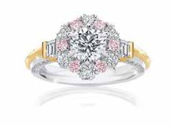 Her centrepiece, embraced by Argyle Pink and Blue Diamonds, holds the