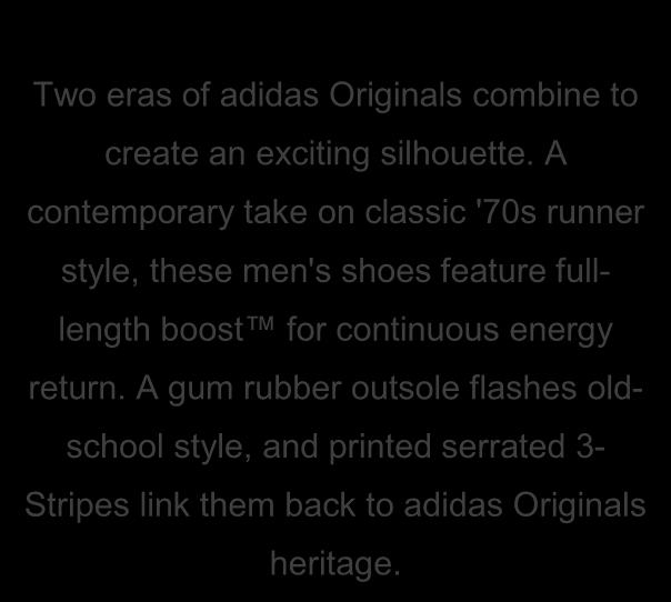 A contemporary take on classic '70s runner style, these men's shoes feature