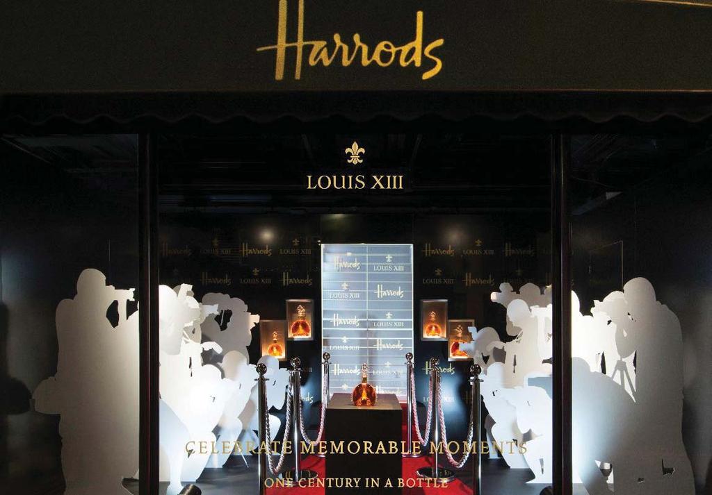CAMPAIGN OUTLINE This was a multi-platform, high-impact campaign with branded executions including: Exhibition Windows on the Brompton Road Harrods Magazine Harrods Man magazine - editorial Digital