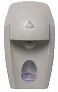 Dispenses immediately when hand is placed under the sensor Top-mounted dispenser valve no leaks Large refill indicator window 11 rich foam formulas available Secured keyed locking option LED status