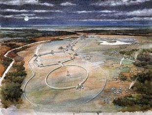 allowing others to rise to positions of leadership. From his residence atop Monk s Mound, Cahokia s chief ruled this incredible city and maintained order and harmony in the world.