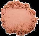 Caramel and terracotta blushers are seen fanned just below