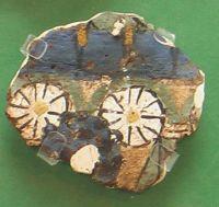 Figure 5.2: Decorated painted wall plaster from North Riverside Palace at Amarna incorporating mayflowers (Weatherhead 2007:230) 5.2.2 Rose Rosa gallica is a deciduous shrub with fragrant, deep-pink five-petalled single flowers clustered together in groups of up to four.
