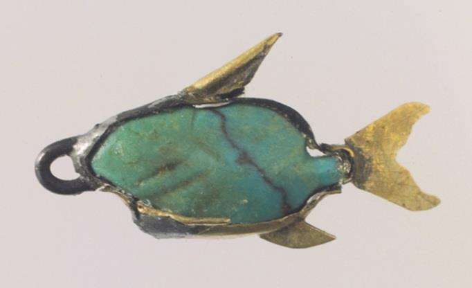 12.7.1 Materials Faience fish pendants, usually representing tilapia, were particularly popular and were worn as hair ornaments. As illustrated in Figure 12.