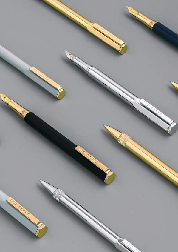 22 The Write Stuff Ted s Signature writing collection is crafted from a hand-selected range of polished metals, and finished